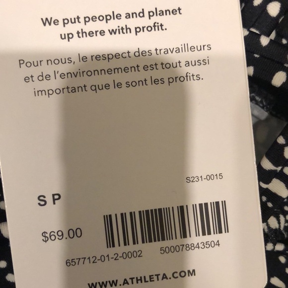 NWT! Athleta Rice Pearls Triangle Tankini Top A-C - Multiple Sizes 🩵 - Picture 6 of 6